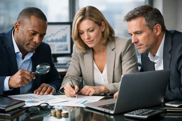 Investigação financeira para decisões mais seguras